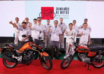Moto Honda celebra o marco de 30 milhões de motocicletas produzidas no Brasil