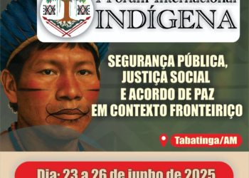 1º Fórum Internacional Indígena sobre segurança pública e justiça social na tríplice fronteira. Foto: Divulgação