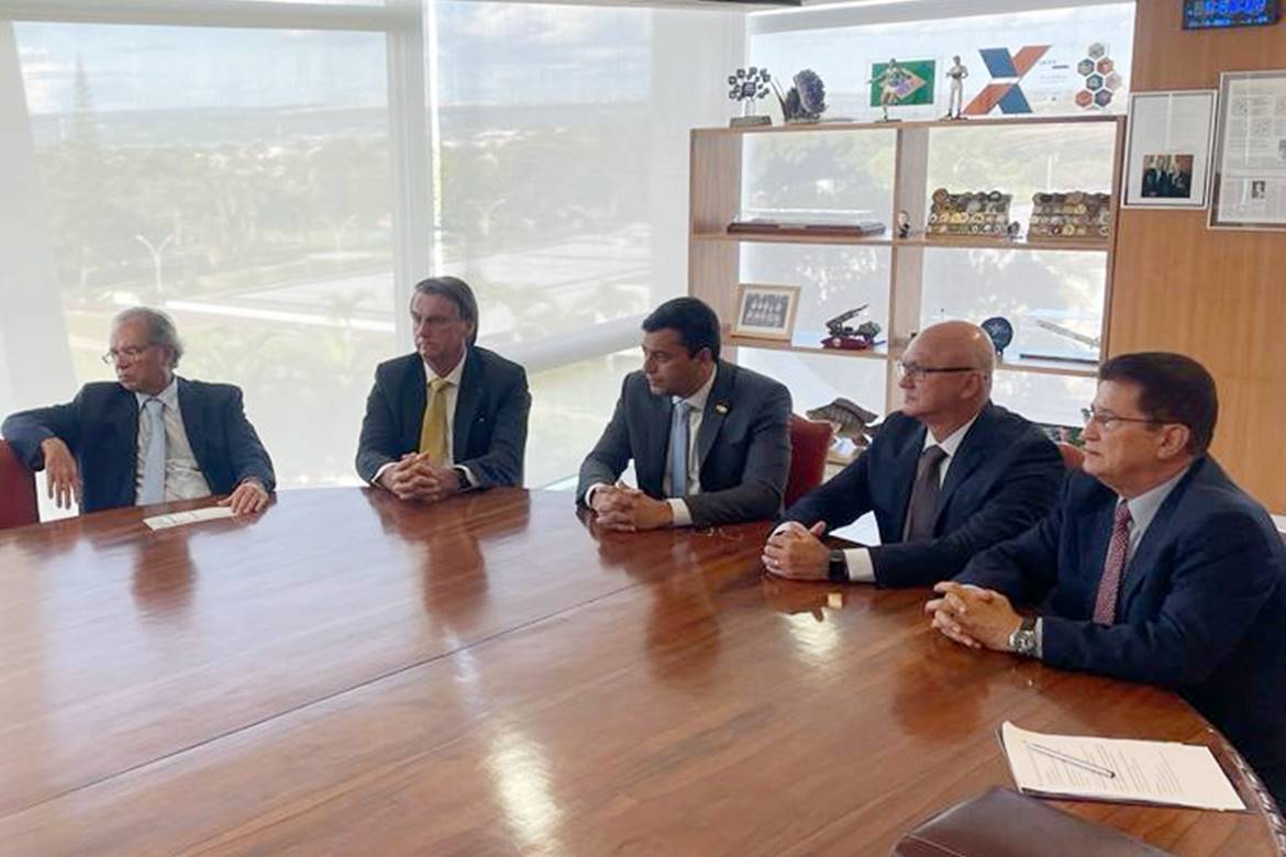 Wilson Lima se reúne com presidente Bolsonaro e assegura manutenção da competitividade da ZFM