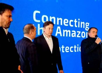 Bolsonaro se encontra com empresário Elon Musk em São Paulo