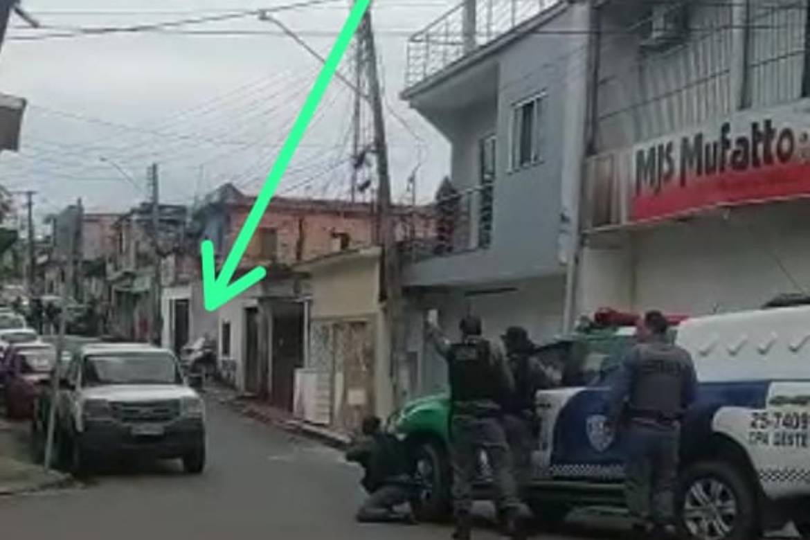 Tentativa de assalto termina com criminoso baleado no bairro Vila da Prata, em Manaus