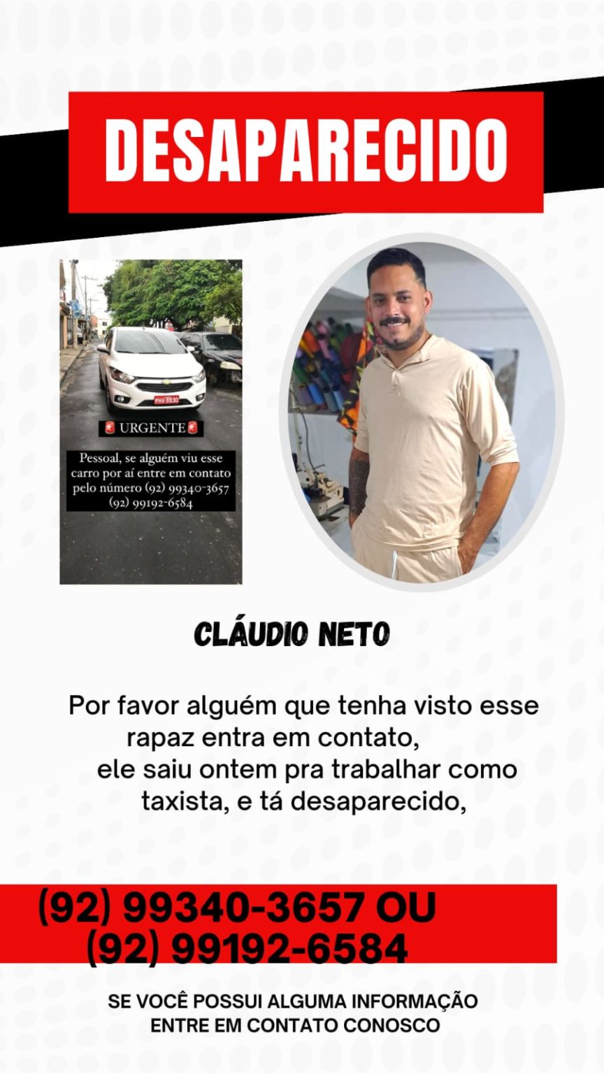 Taxista que estava desaparecido é encontrado morto em área de mata em Manaus