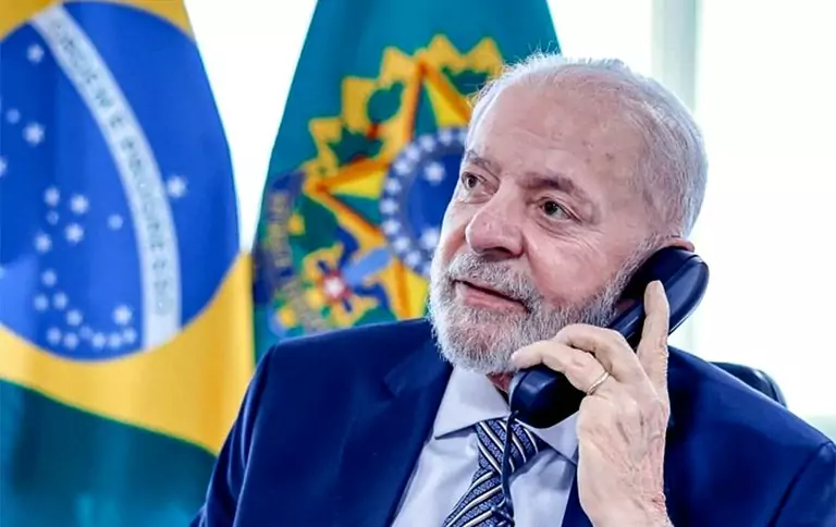 Lula conversa por telefone com Biden sobre G20, trabalho e Venezuela (Foto: Ricardo Stuckert/PR)