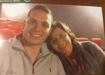 Lucas e Dona Livânia. Foto: arquivo pessoal de Dona Livânia cedido a Agência Jamaxí