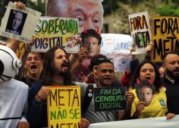 Ato em São Paulo cobra neutralidade da Meta nas eleições